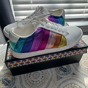Kurt Geiger Multicolor Striped Sneakers
